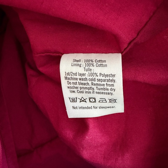 Janie and Jack Red Dress Floral Cotton Size 6 Girls Church - Picture 8 of 9